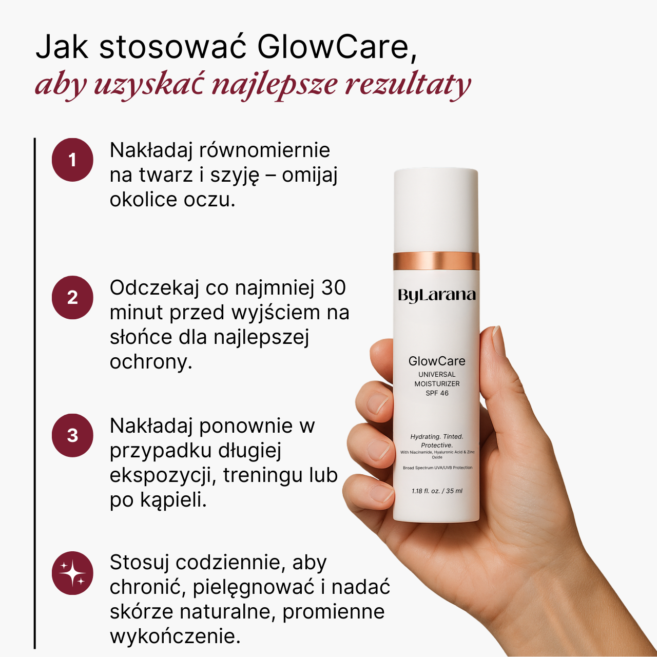 GlowCare Krem Tonujący SPF 46